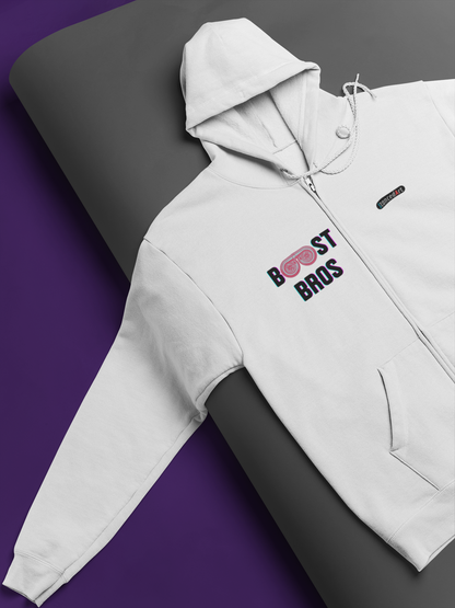 BOOST BROS🤝 - Zipper Hoodie Backprinted